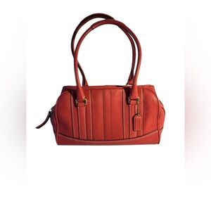 Coach 10526 Hamilton Pebble Leather Satchel Handbag